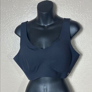 Honeylove women’s black v neck bra pullover smoothing wireless 1x